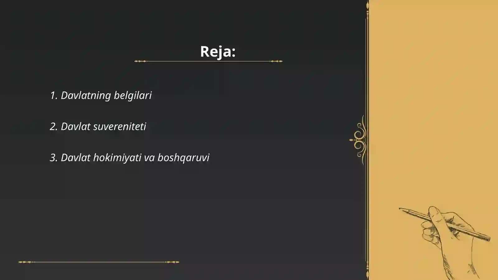 Davlatning belgilari, tiplari, shakllari, funksiyalari 2