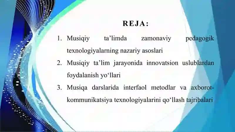 Musiqiy ta’limda zamonaviy pedagogik texnologiyalar va innovatsion uslublar 2