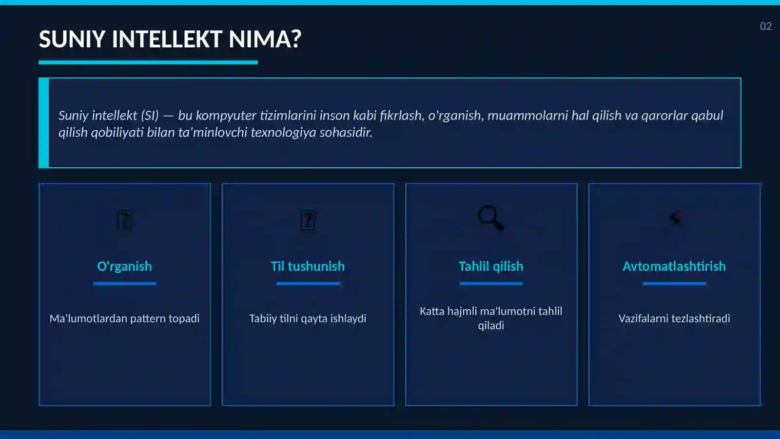 SUNIY INTELLEKTDAN FOYDALANISH TARTIBI VA PROMPT YOZISH QOIDALARI 2