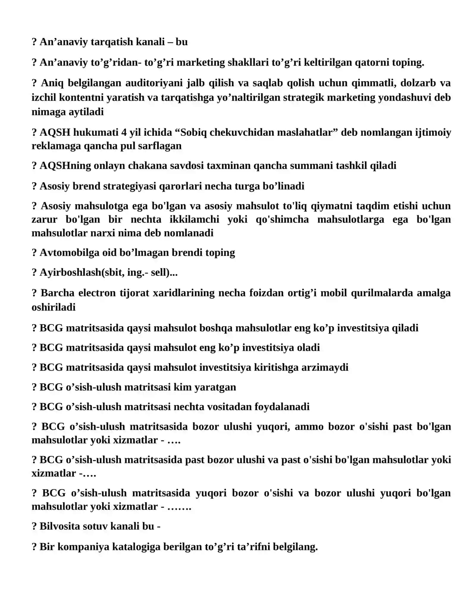 Principles of Marketing (Marketing asoslari) 2