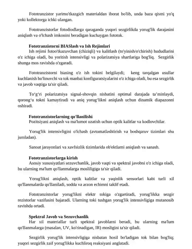 Fototranzistorlar 2