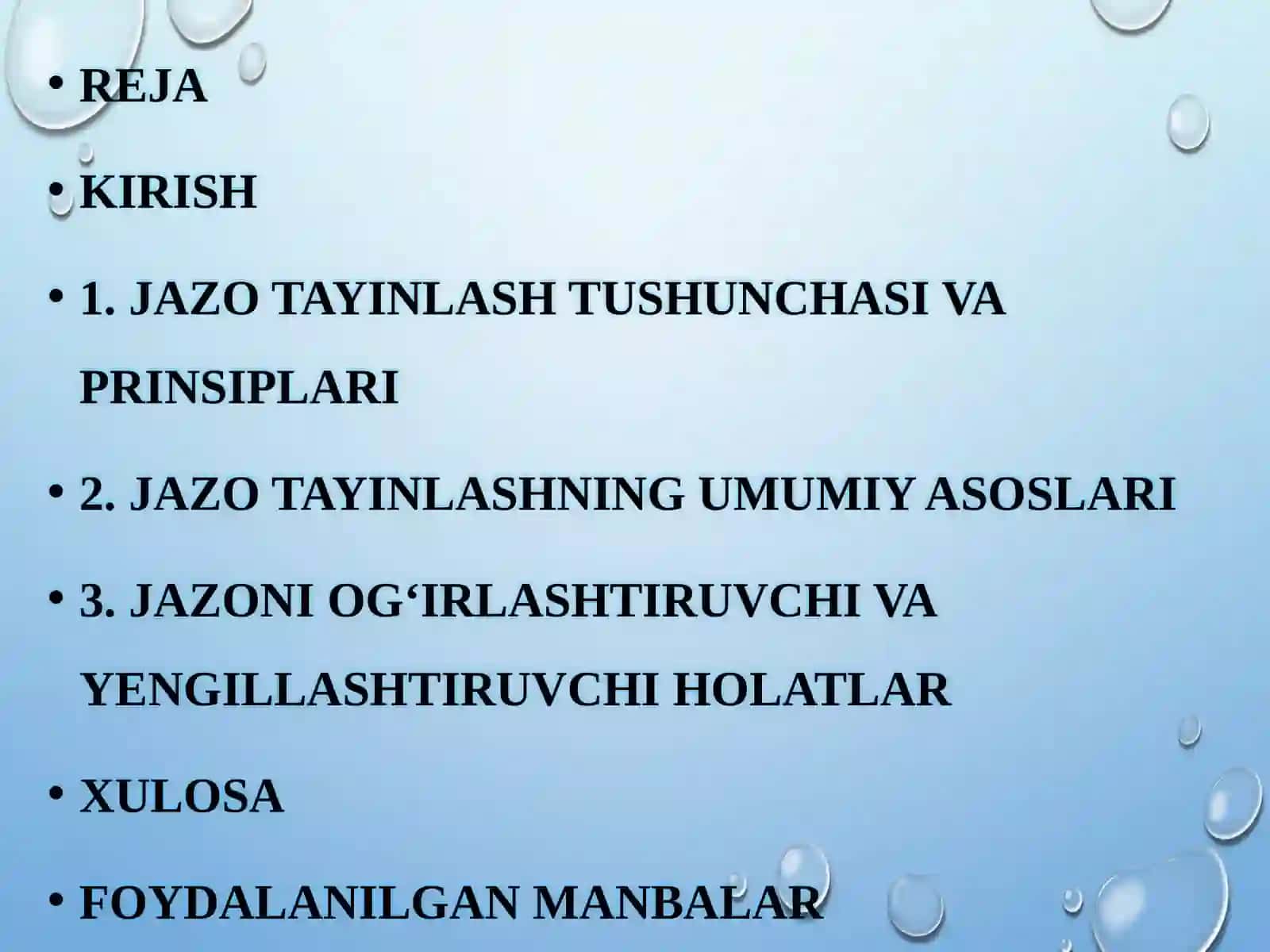 Jazo tayinlash 2