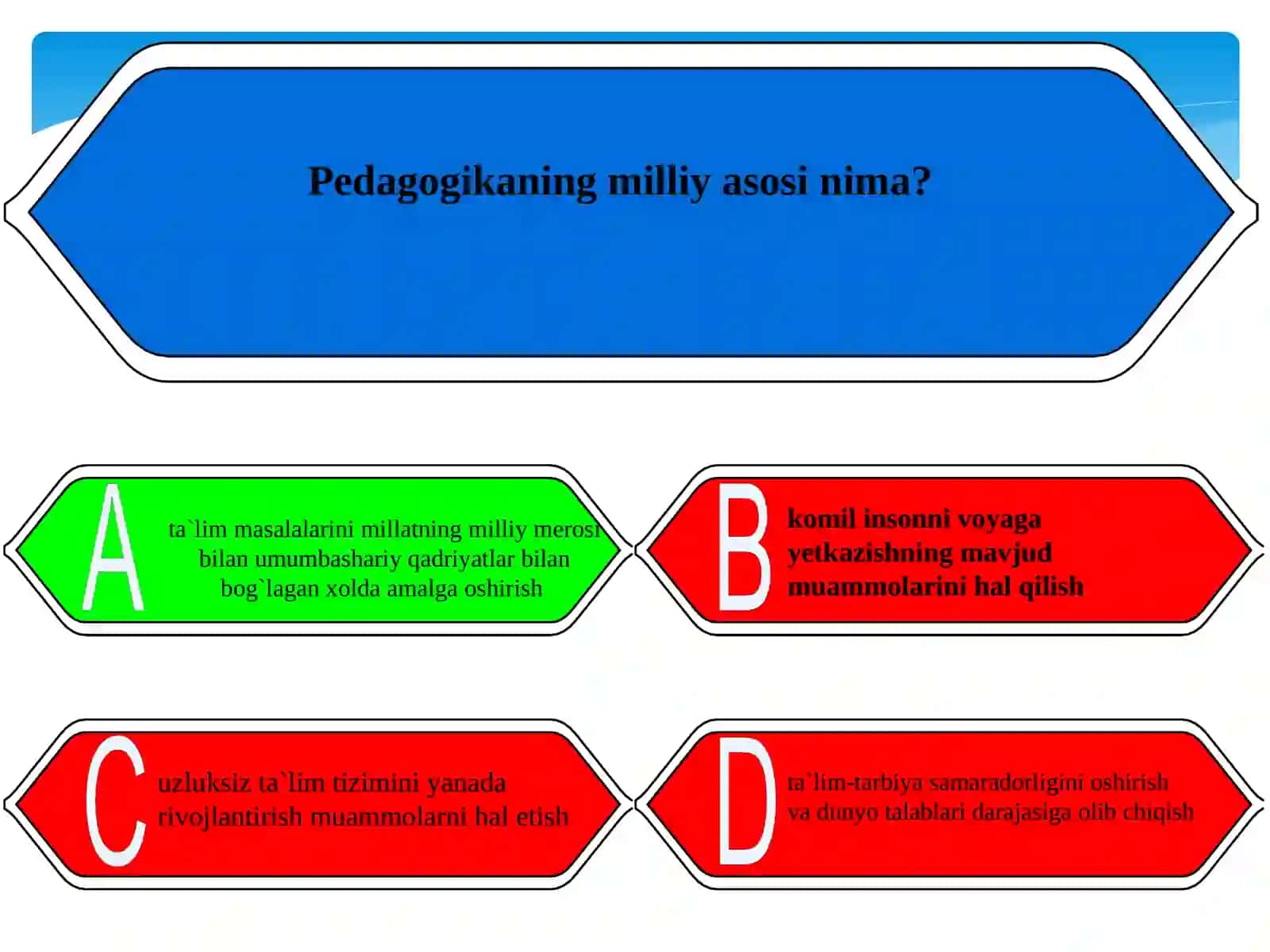 Pedagogikaning milliy asosi nima? 2