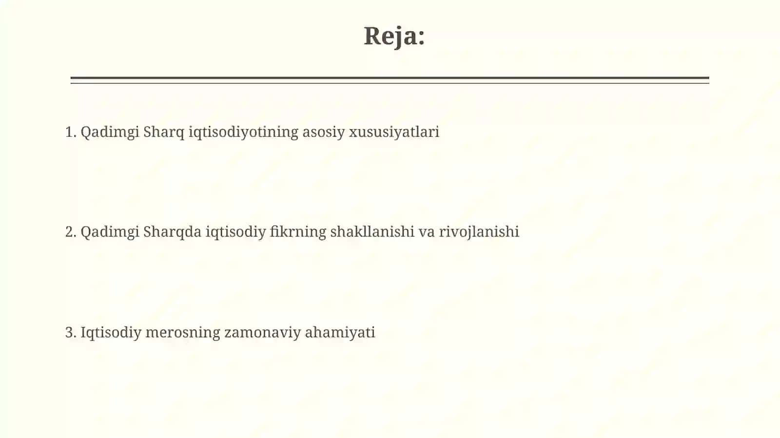 Qadimgi Sharqda iqtisodiy go'lar 2