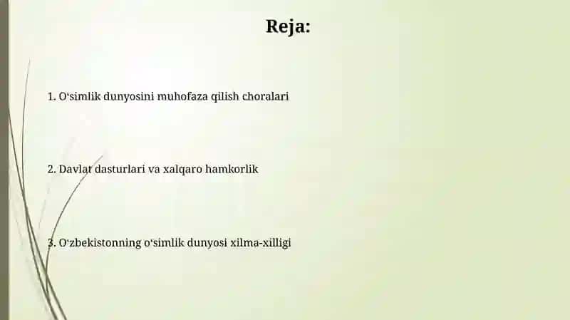 O’zbekistonning o‘simlik dunyosi va ularni muhofaza qilish 2