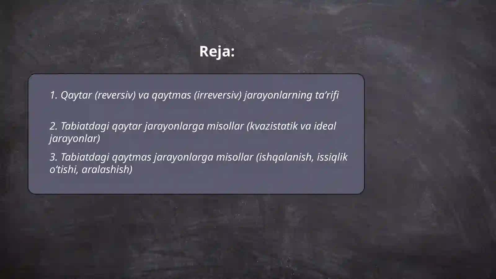 Termodinamika asoslari 2