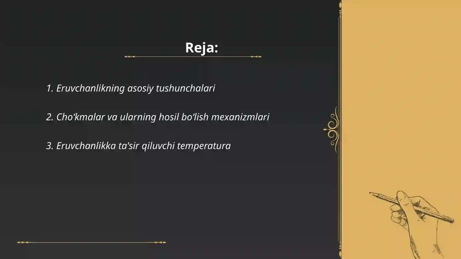 Eruvchanlik ko‘paytmasi cho‘kmalarning hosil bo‘lishi va ularga ta'sir qiluvchi omillar 2