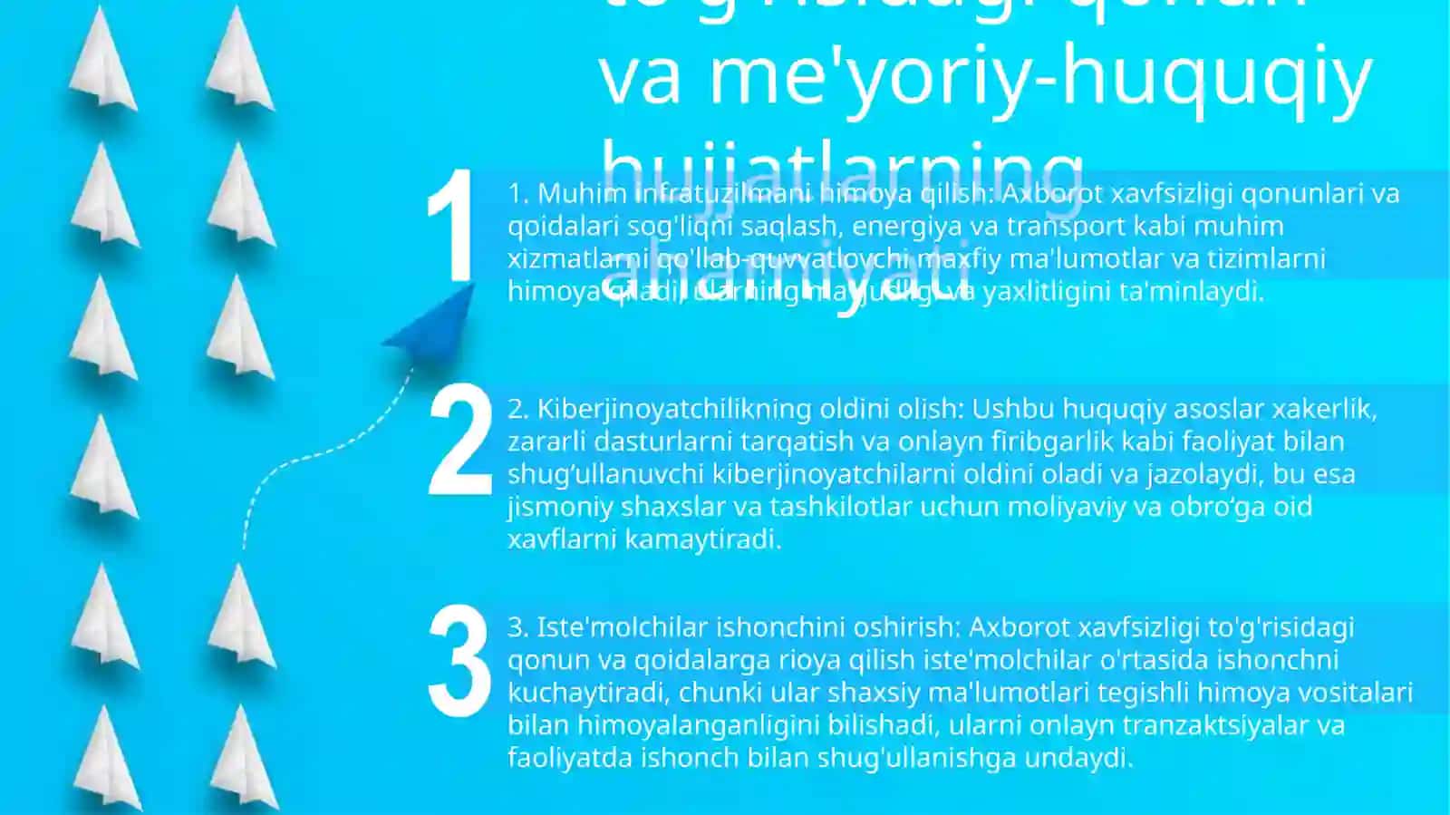 Axborot Xavfsizligi BoʻYicha OʻZbekistondagi Qonun Va Qonun Osti Hujjatlarning Ahamiyati 2