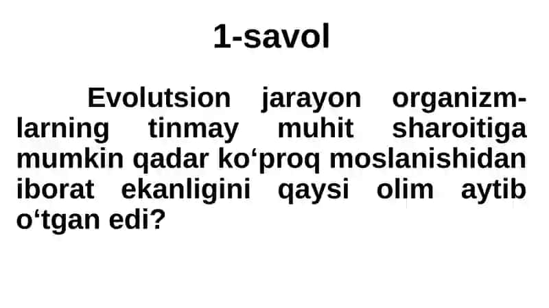 YERDA HAYOTNING PAYDO BO‘LISHI HAQIDAGI NAZARIYALAR 2