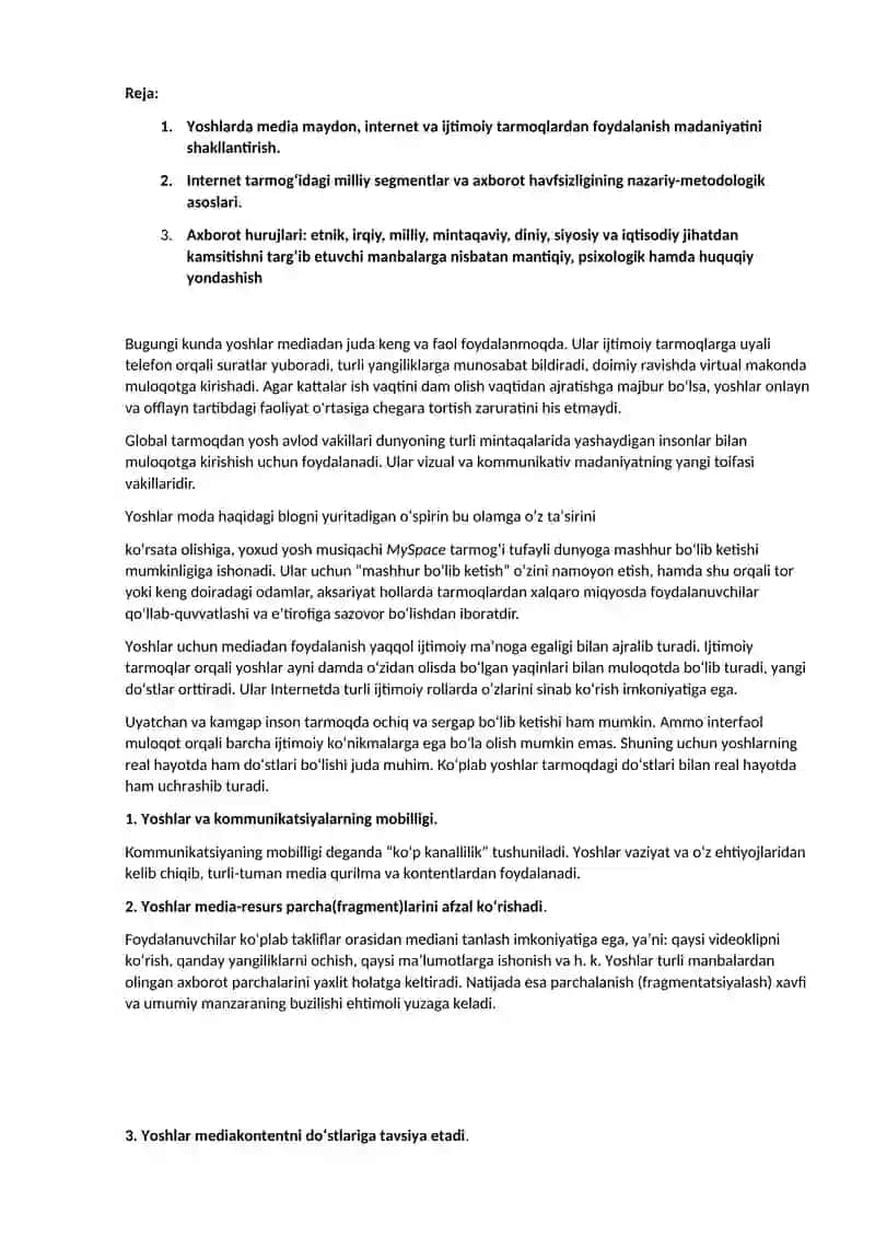 АХВОRОТ HАVFSIZLIGINI ТА’МINLАSHNING G‘ОYАVIY-NАZАRIY АSОSLАRI 2