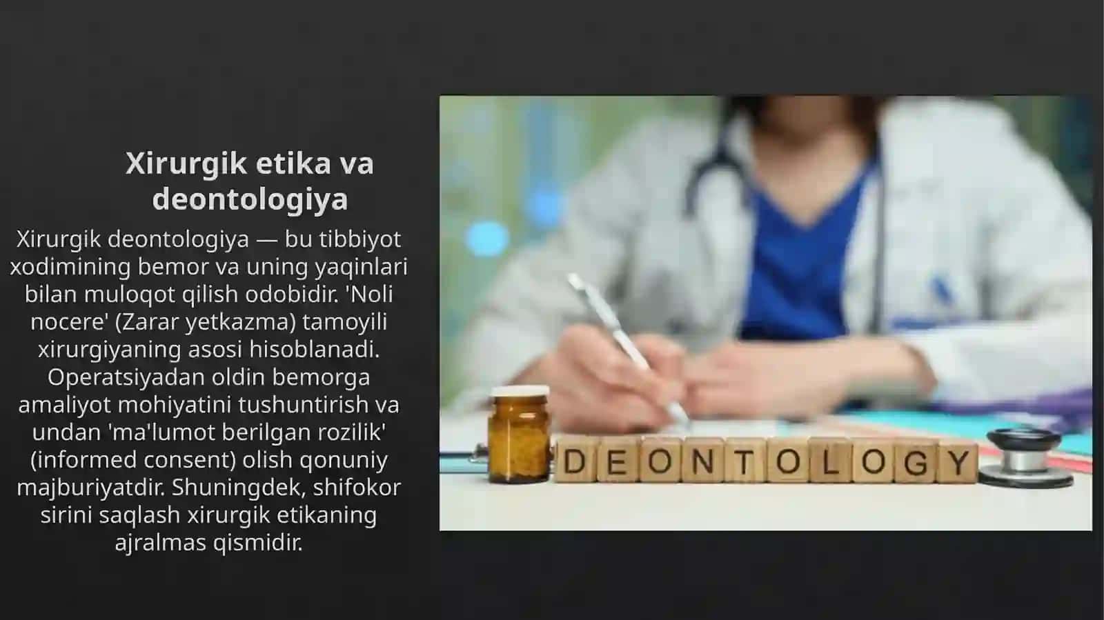 Tibbiyot: Xirurgik operatsiya tushunchasi va turlari 2