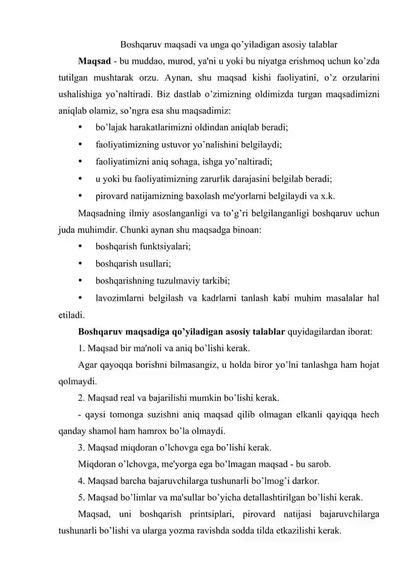 BOSHQARUVNING FUNKSIONAL STRATEGIYASI VA BOSHQARUV FUNKSIYALARI 2