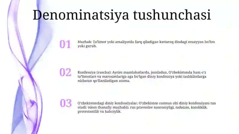 Konfessiya Tushunchasining Mohiyati Va OʻZbekistonda Faoliyat Yurituvchi Diniy Konfessiyalarning Tasnifi 2