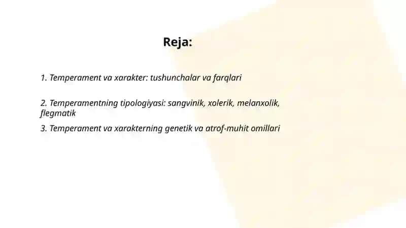 Temperament va xarakter: tushunchalar va farqlari 2