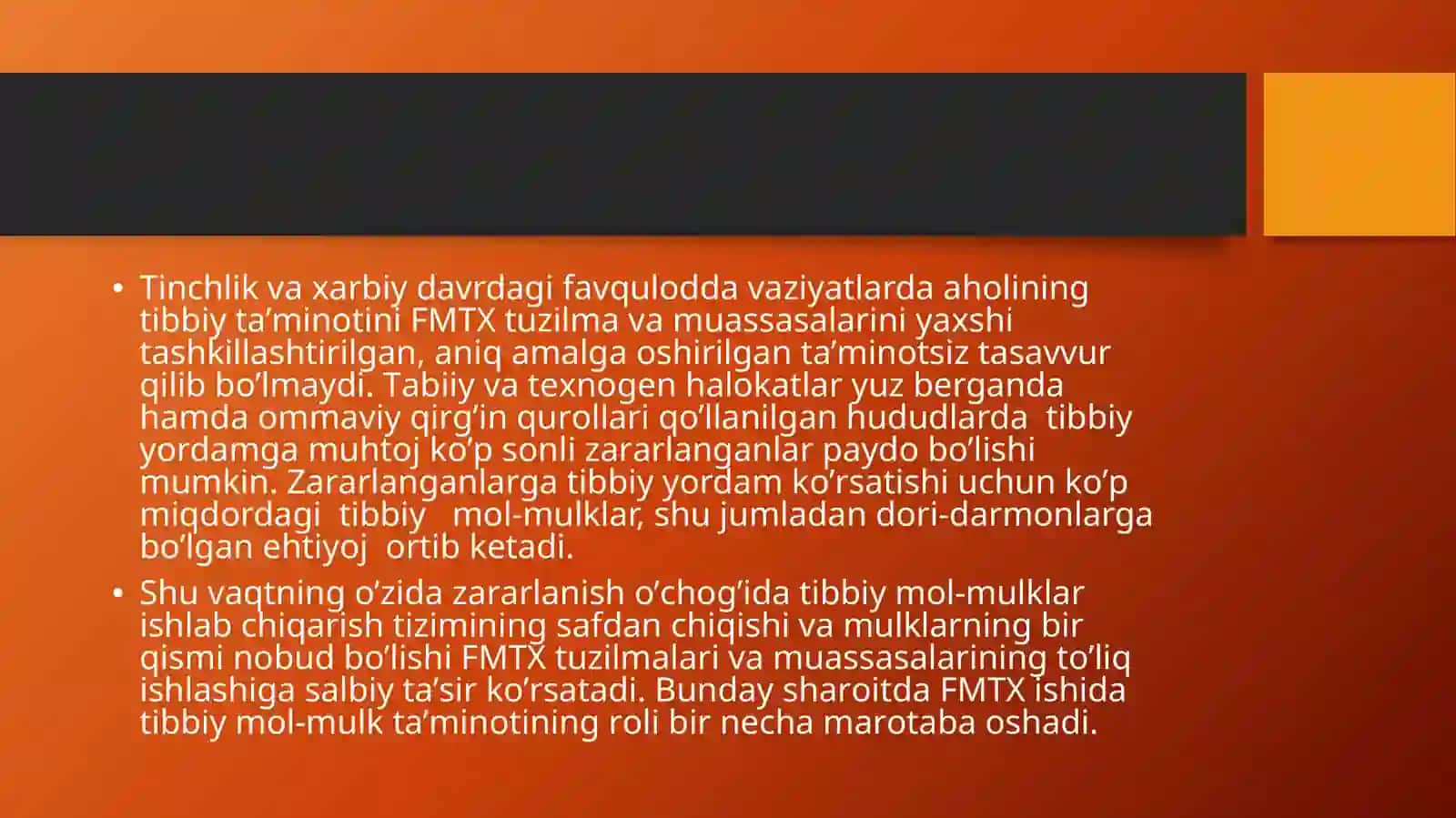 FUQАRО MUHОFАZАSI TIBBIYOT ХIZMАTI 2