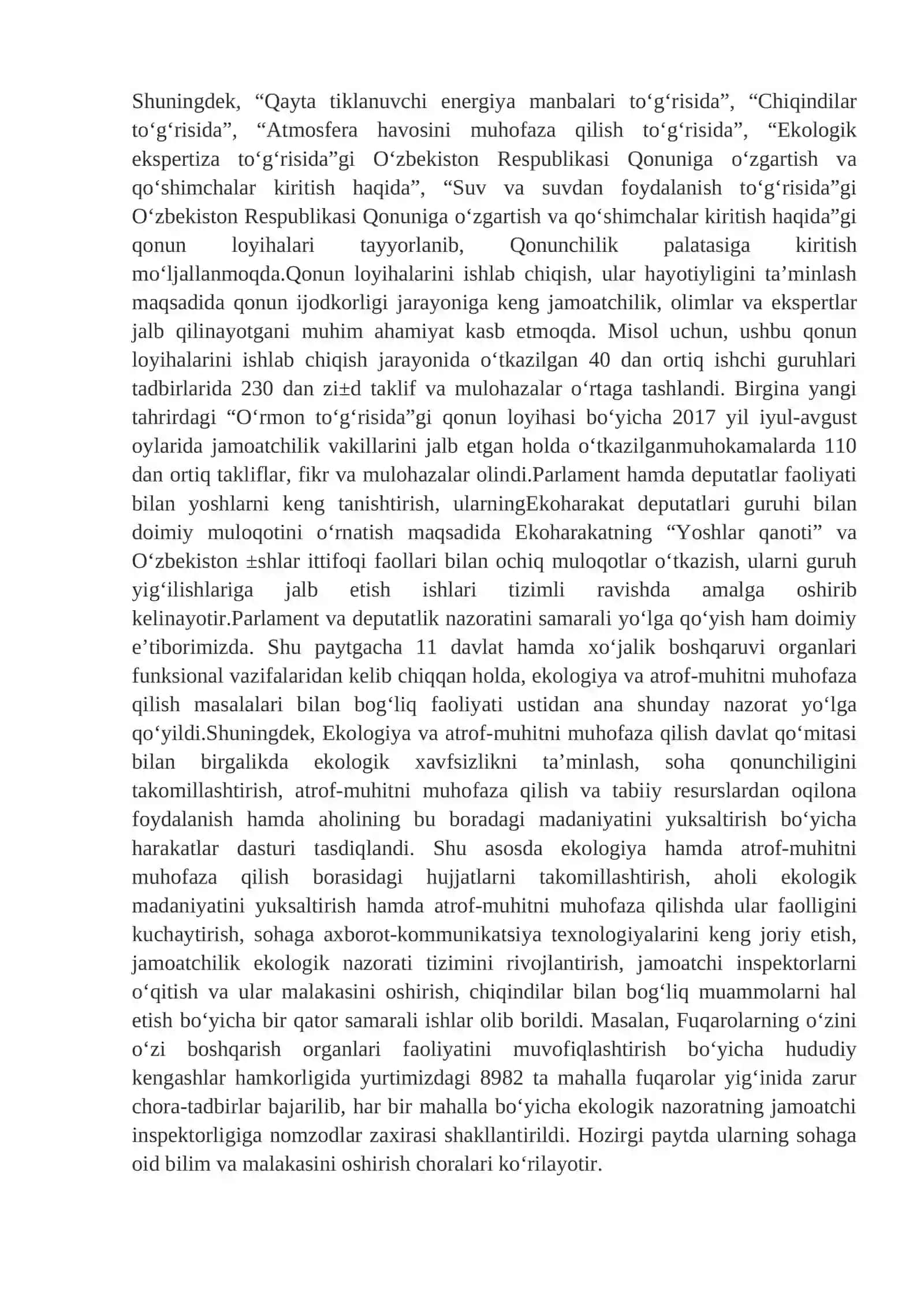 EKALOGIK XAVFSIZLIKNI TA’MINLASH PRINSIPLARI 2