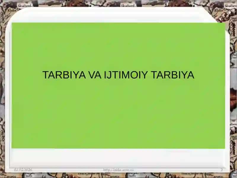 Ta'lim-tarbiya haqidagi birinchi yozma ma'lumotlar 2