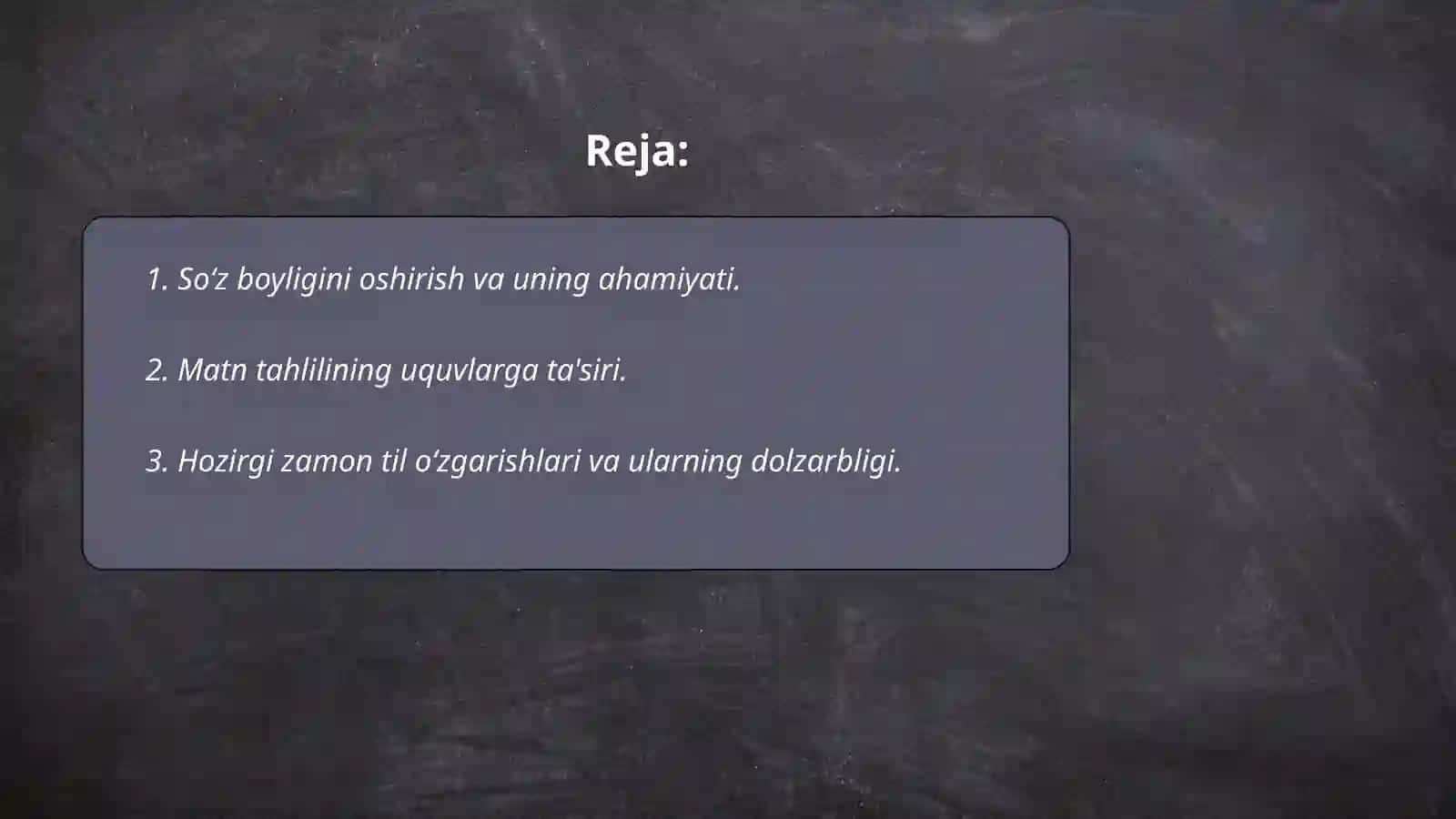 Matn va lugʻat ustida ishlash 2