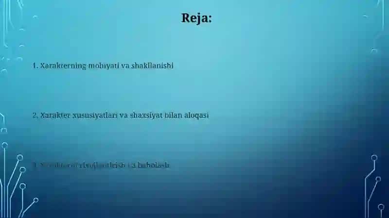 Xarakter: Ta'rif va mohiyat 2