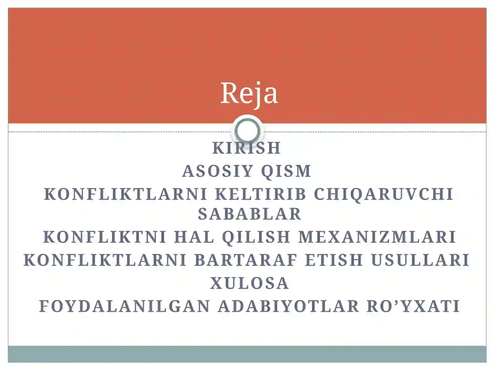 Konfliktlarni keltirib chiqaruvchi sabablar va ularni bartaraf etish usullari 2