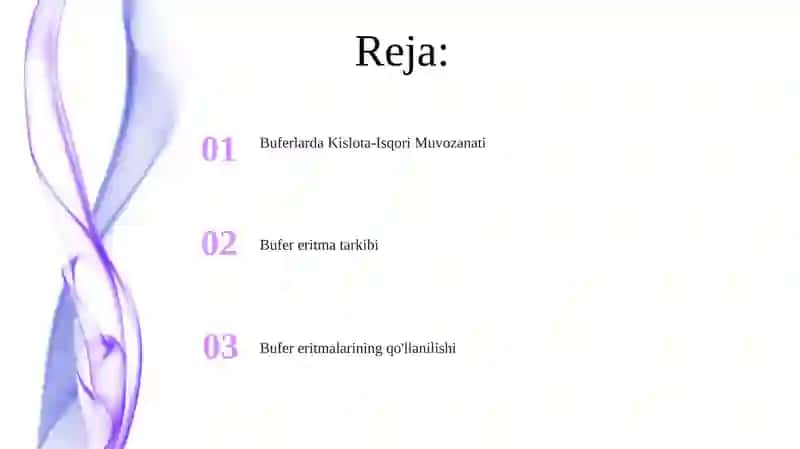 Bufer eritmalar tarkibi va ishlatilish sohalari 2