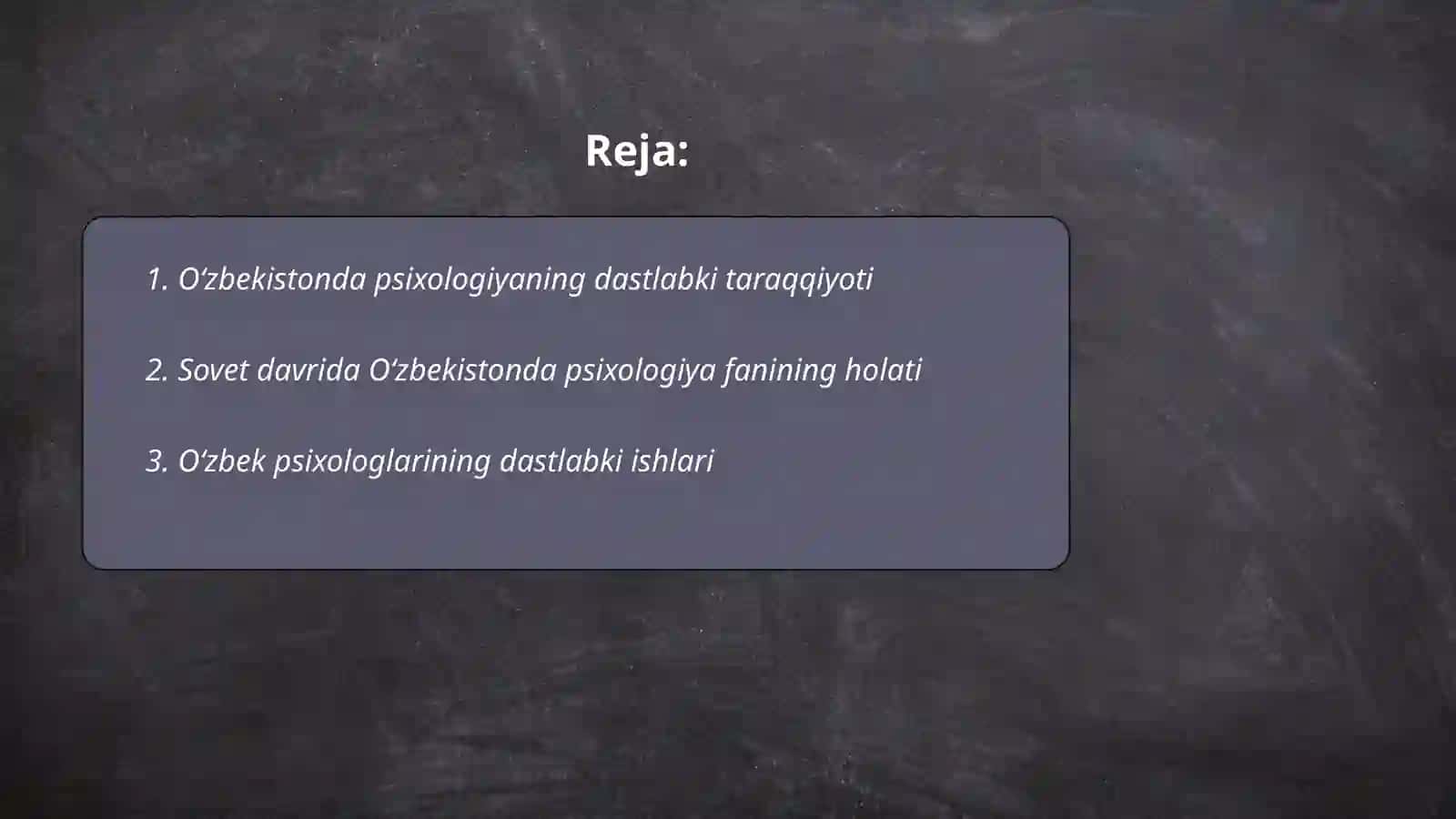 Oʻzbekistonda Pisixalogiya Fanining Rivojlanish Tarixi 2