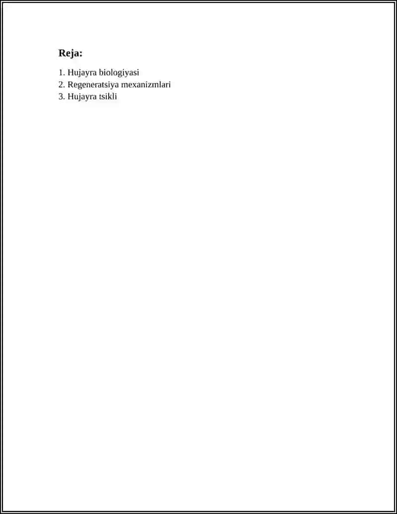 Hujayra biologiyasi 2