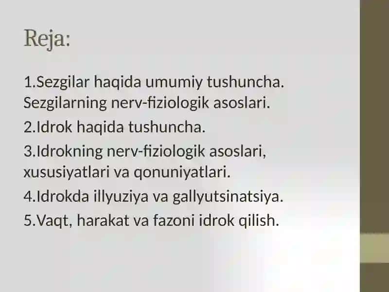 Sezgi va idrok 2