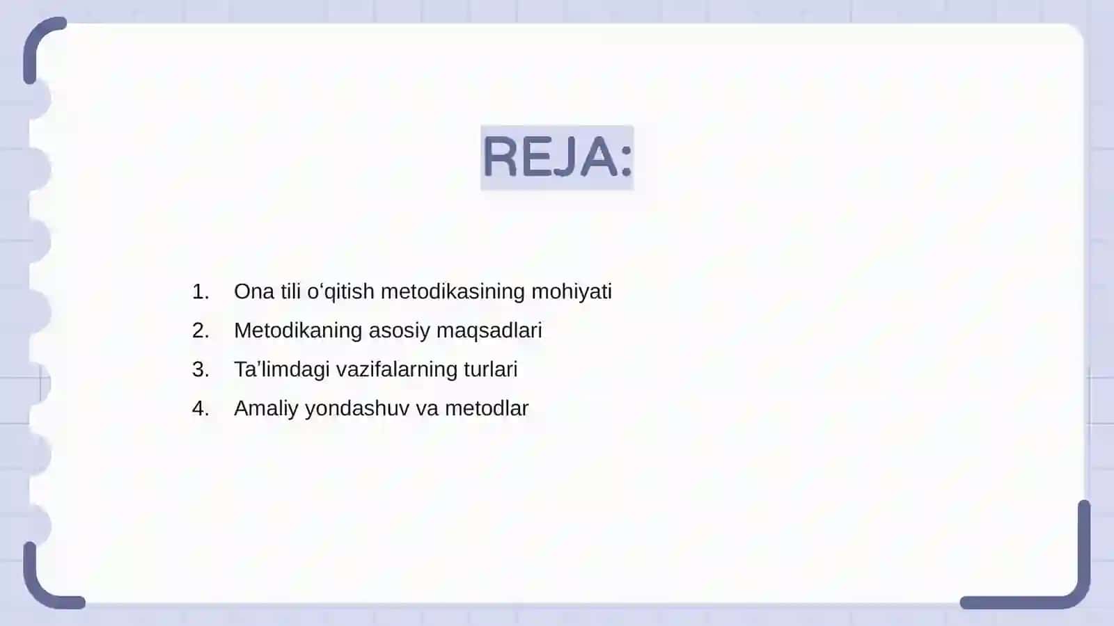 Ona tili oʻqitish metodikasi 2