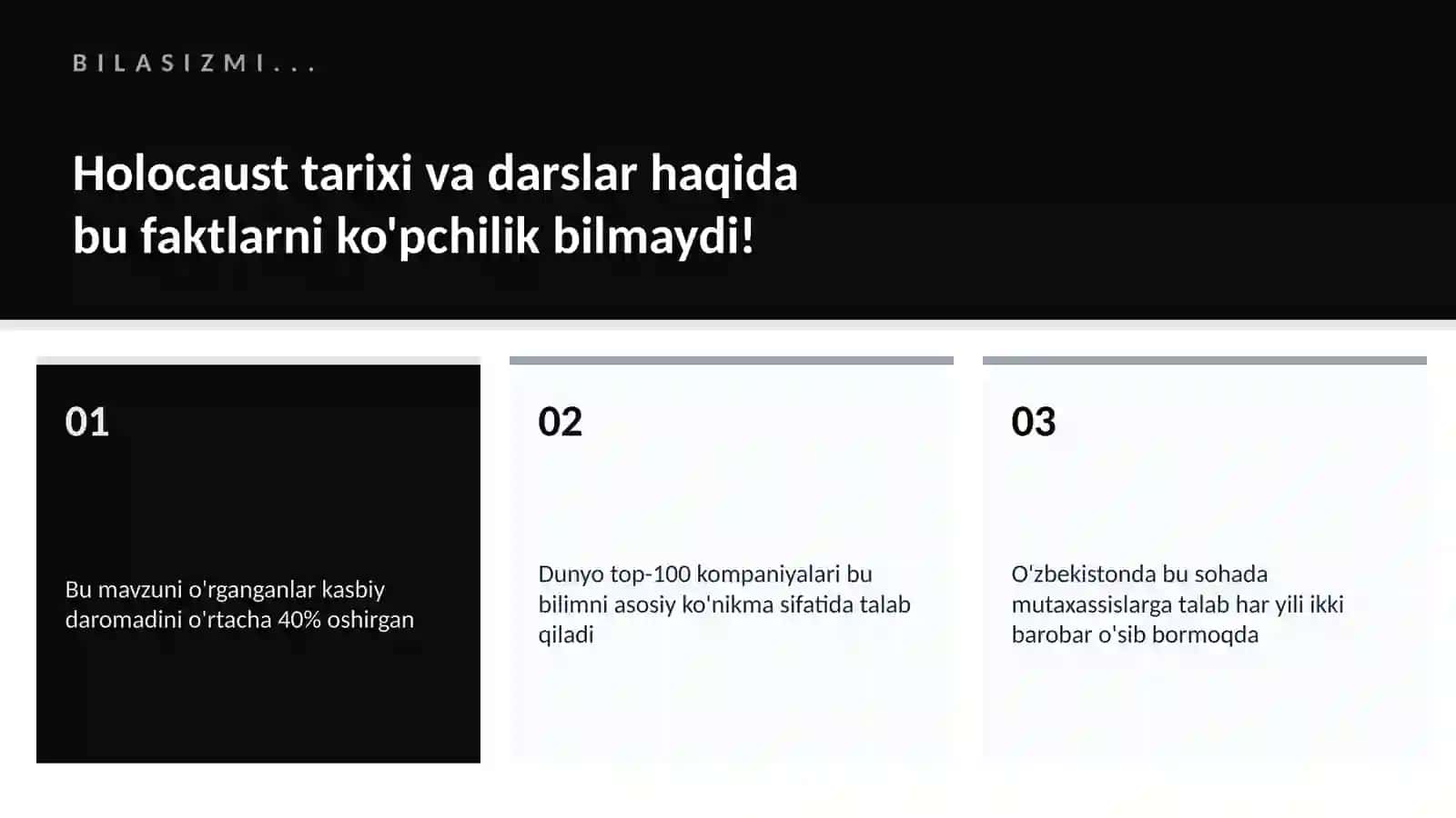 Holocaust tarixi va darslar 2