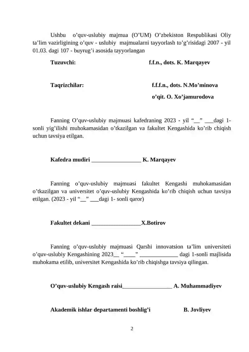 ONA TILI-O’QISH SAVODXONLIGI VA UNI O’QITISH METODIKASI 2