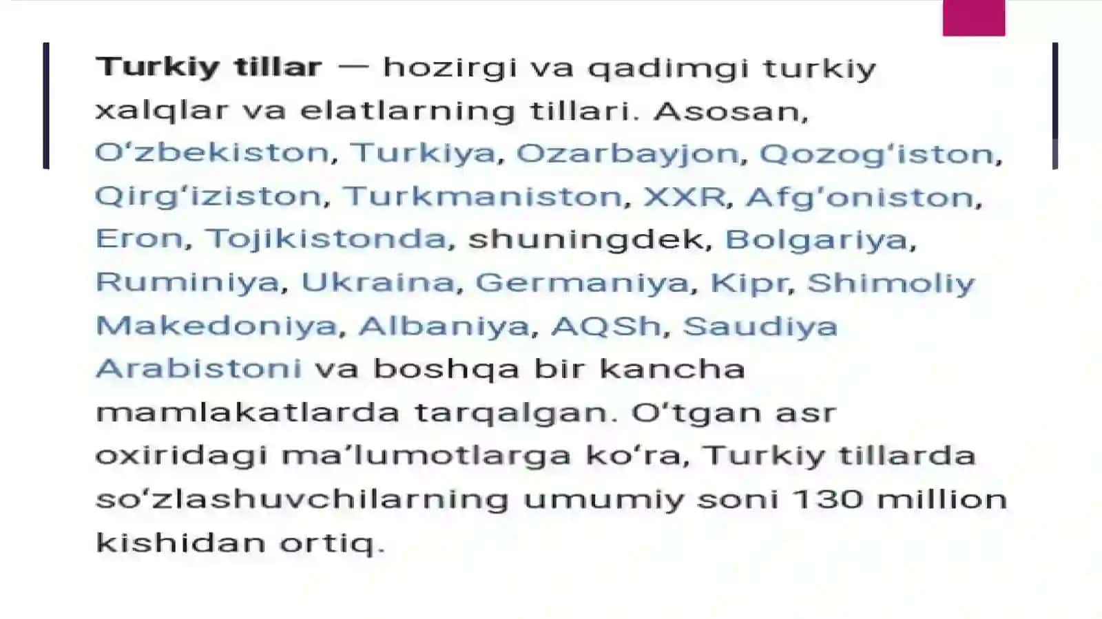 Turkiy tillar haqida umumiy ma’lumot 2