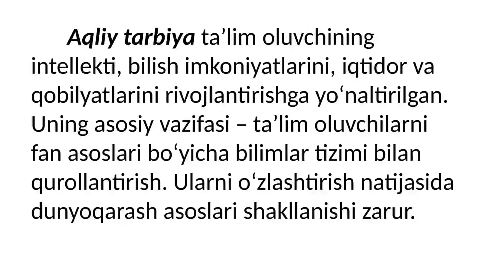 4- TARBIYA JARAYONINI TASHKIL ETISH SHAKILLARI 2