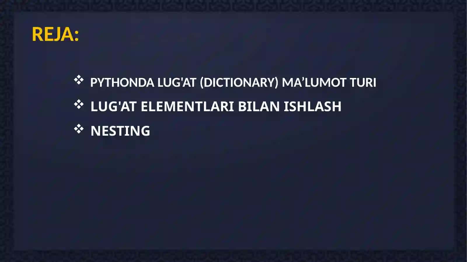 PYTHONDA LUG’AT (DICTIONARY) 2