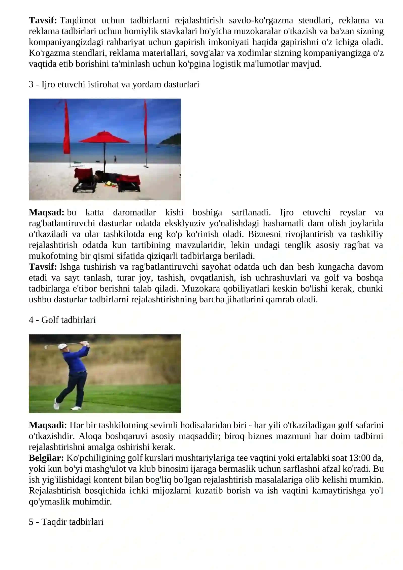 Korporativ tadbirlarning oʻziga xos jihatlari 2