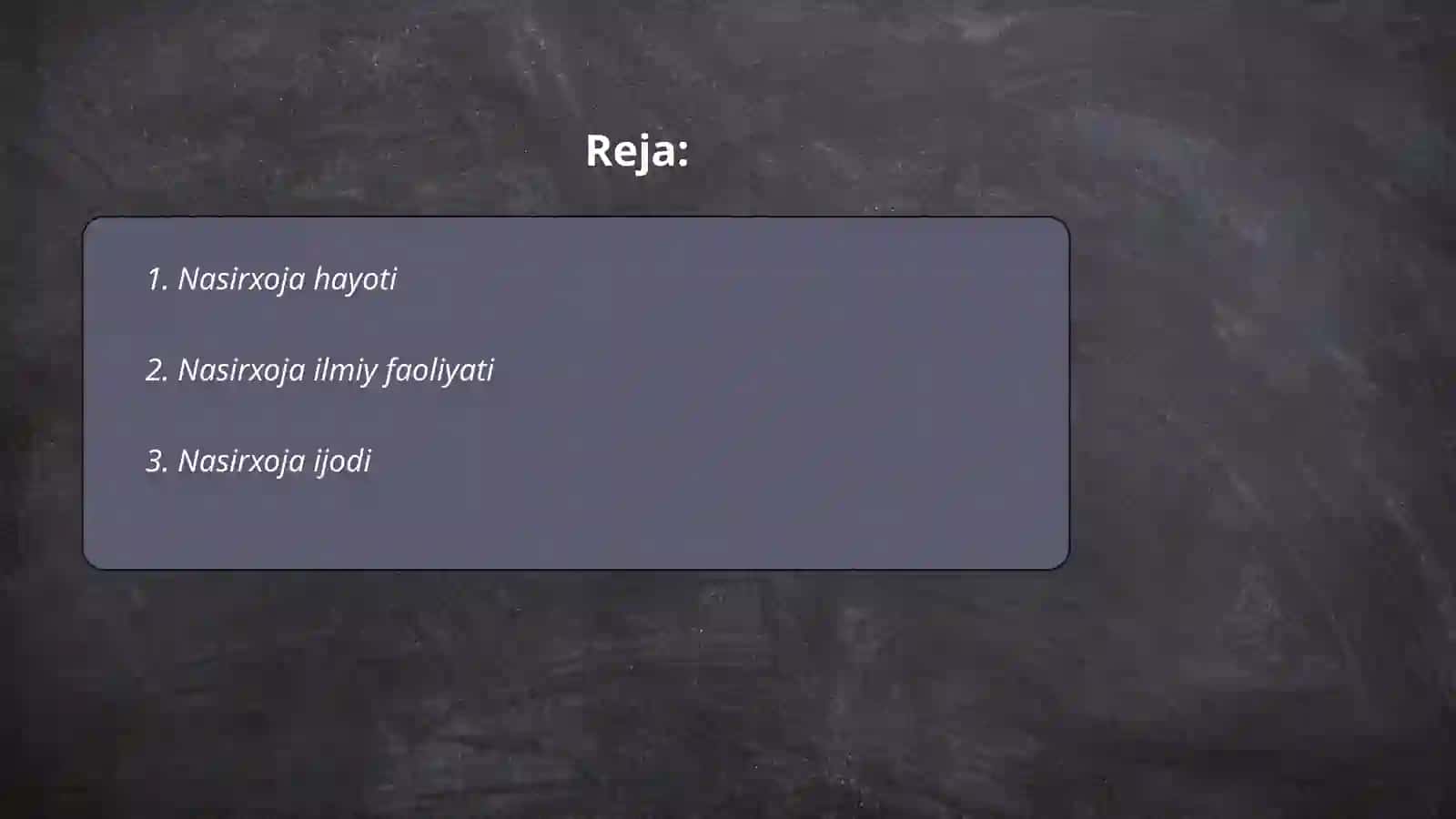 Nasirxoja haqida umumiy maʼlumot 2