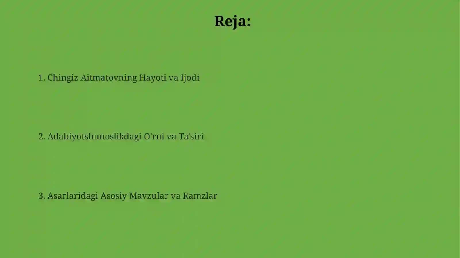 Chingiz Aytmatovning romanlari 2