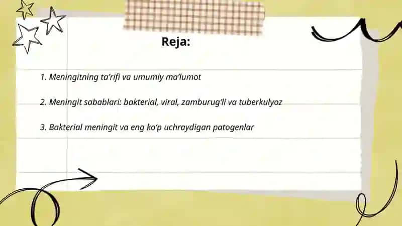 Meningit kasalligi haqida 2
