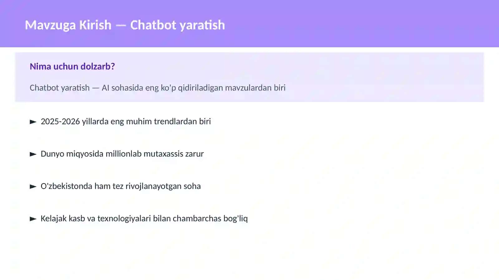 AI | NLP TABIIY TIL QAYTA ISHLASH 2