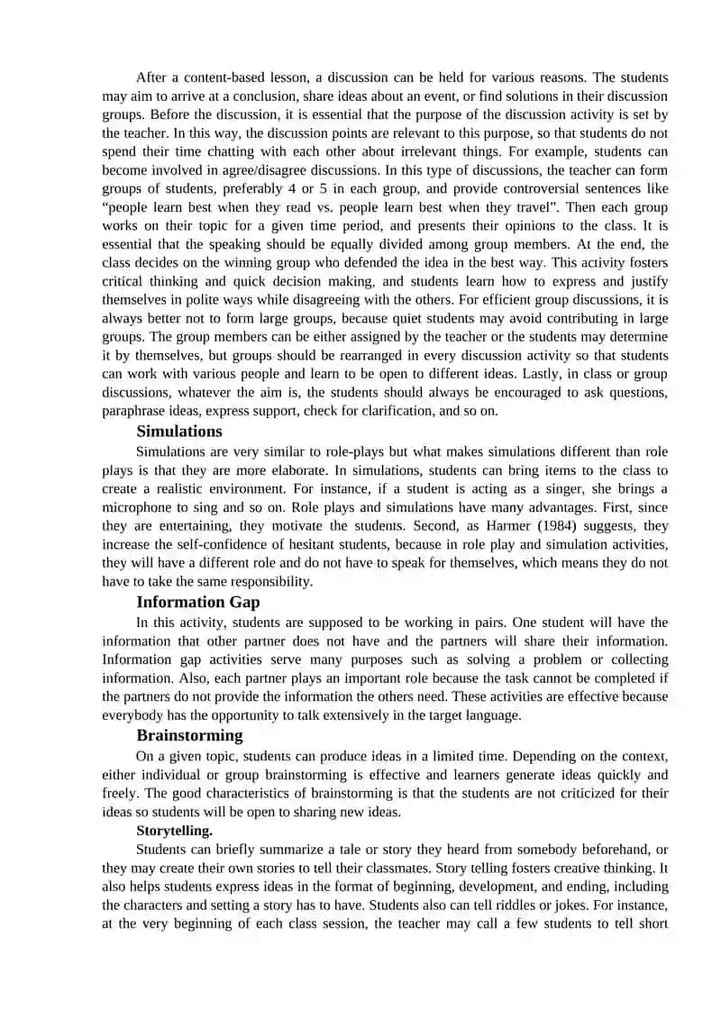 TEACHER'S ROLE IN SPEAKING ACTIVITIES 2