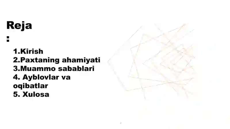 Paxta ishi ya'ni O'ZBEK ISHI 2
