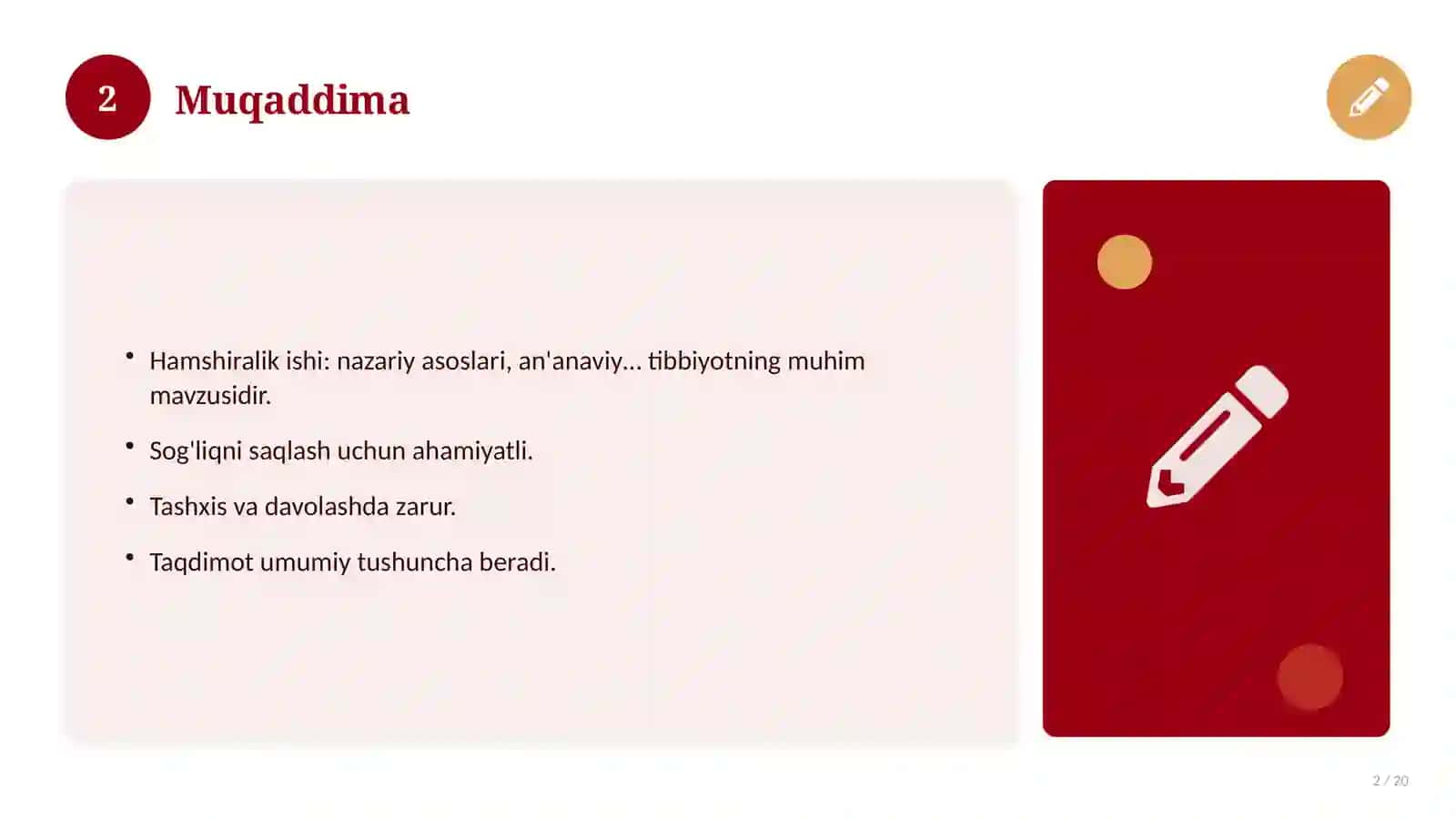Hamshiralik ishi: nazariy asoslari, an'anaviy yondashuvda (Kurs ishi) 2