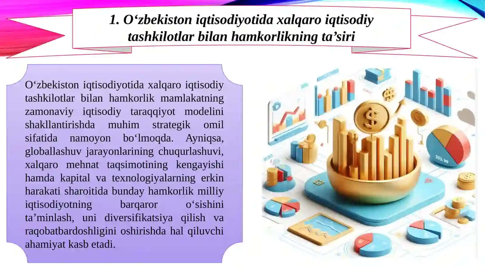 Jahon xo‘jaligini globalashuvida O‘zbekistonning ishtiroki 2 2