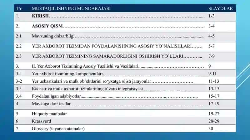 Yer axborot tiziminig davlat kadastri va ko’chmas mulk axboroti tizimlari bilan bog’liqligi 2