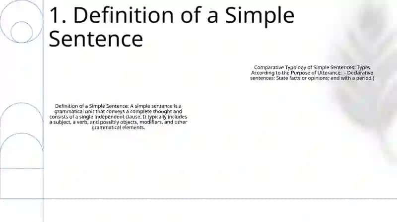 Comparative Typology Of Simple Sentences: Types According To The Purpose Of Utterance 2