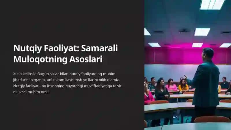 Nutqiy Faoliyat 2