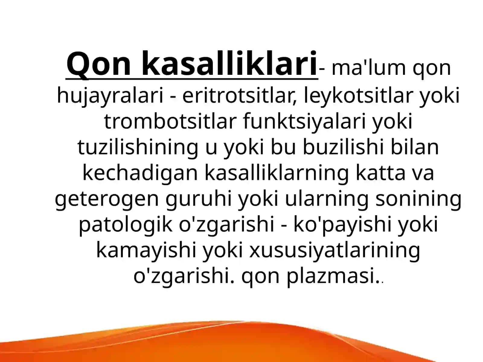 Qon kasalliklari  Anemiya Gemorragik diatez  Gemorragik vaskulit 2