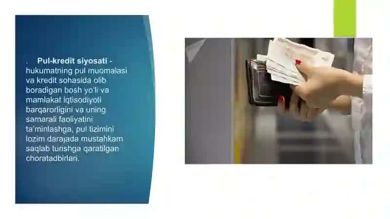Davlatning pul-kredit siyosati va amalga oshirish vositalari 2