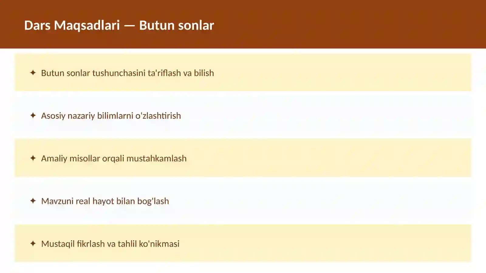 Matematika. Sonlar nazariyasi 2