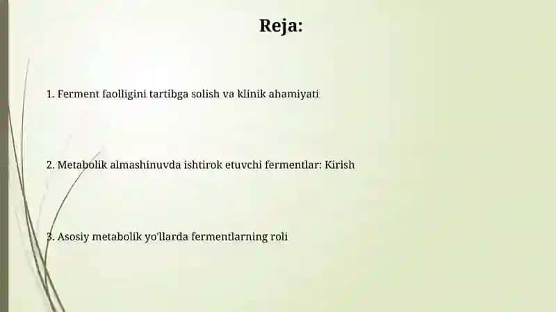 Siydik kislotasi sikli fermentlari 2